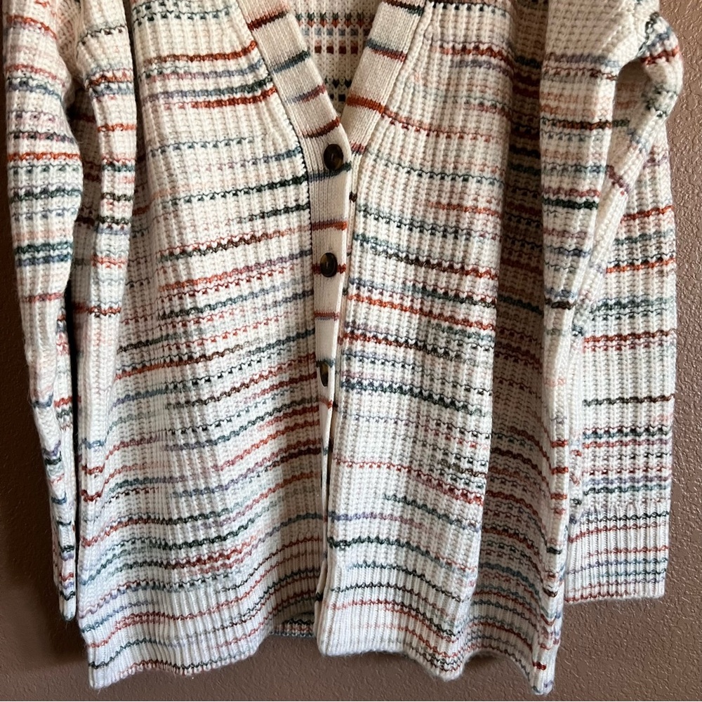 Caslon Nordstrom Cozy Multicolor Knit Cardigan Button Up Sweater Size 1X NWT - Picture 4 of 12
